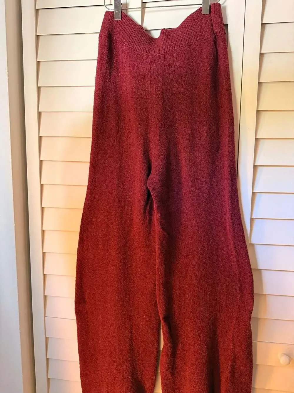 Free People Harper Women's Two-Piece Knit Lounge Set in Pretty Berry